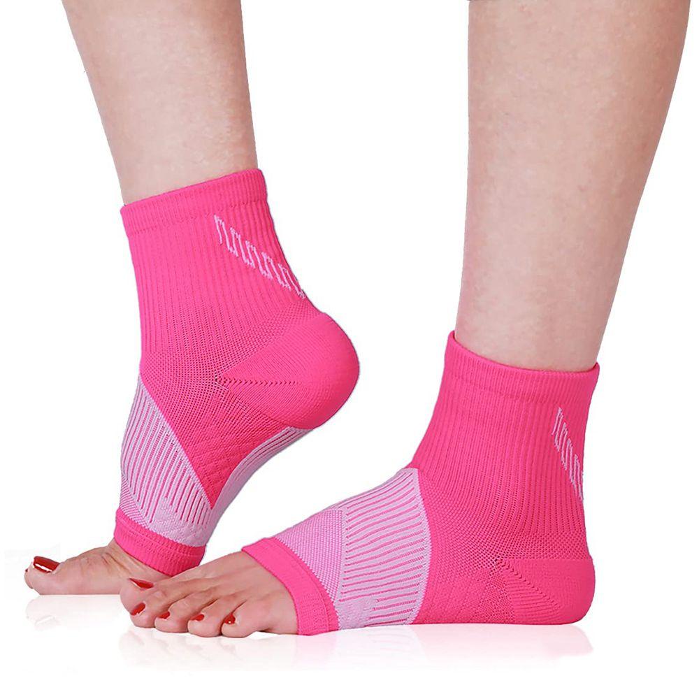 1 Đôi Vớ Nén Chân Co Giãn Hỗ Trợ Phục Hồi Chấn Thương