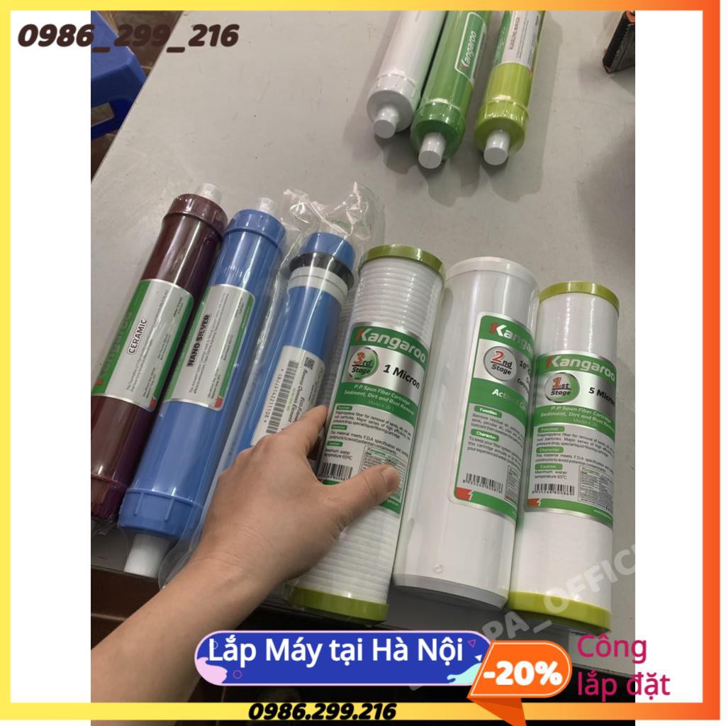 ComboBộ 6 Lõi Lọc 1,2,3,4,5,6 Kangaroo Chính Hãng♥️ Màng Ro Kangaroo