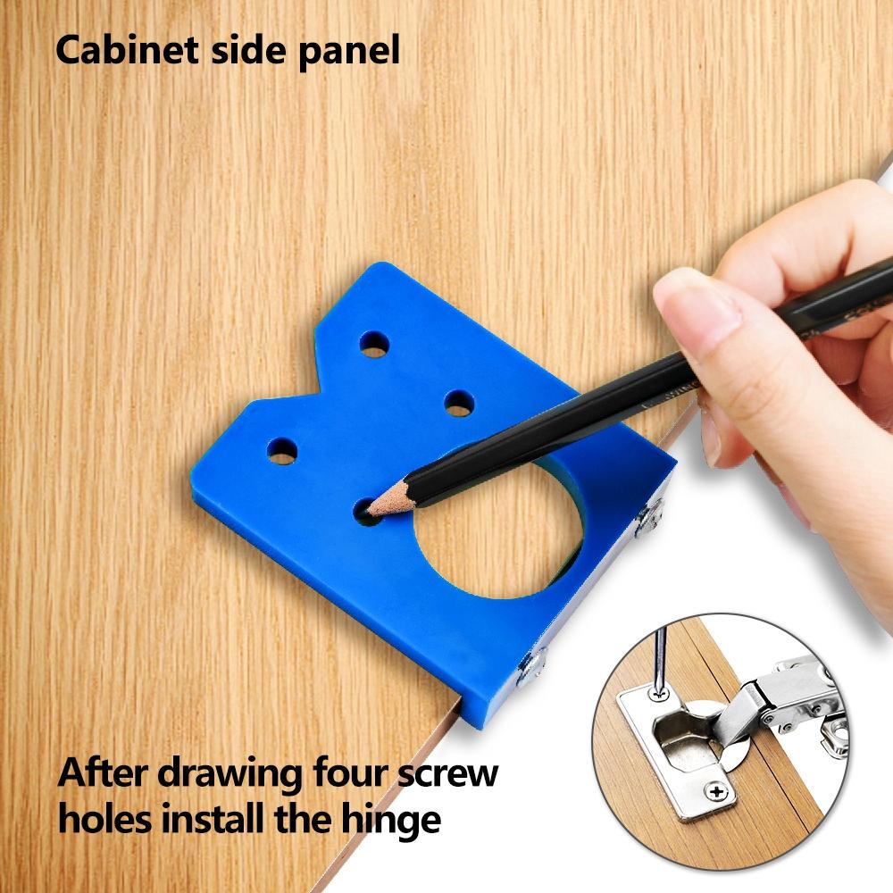 Dụng Cụ Định Vị Lỗ Bản Lề Cửa Ra Vào Siêu Bền Tiện Dụng Cho Chế Tác Gỗ