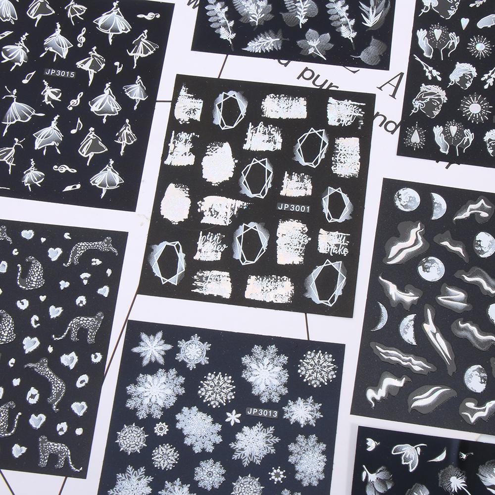 XIANTIN Miếng DáN Trang Trí MóNg HìNh Bông TuyếT 3D