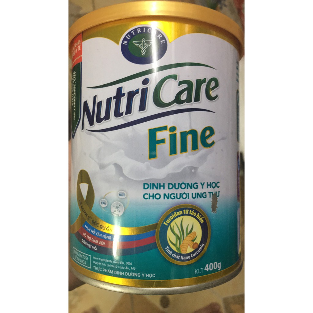 Sữa  Nutricare Fine dinh dưỡng tăng cường miễn dịch cho bệnh nhân ung thư (400g)