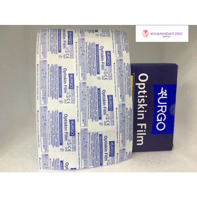Băng y tế vô trùng trong suốt, không thấm nước Urgo Optiskin Film 73 x 80mm