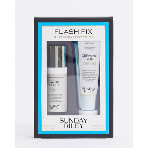 SUNDAY RILEY Set dưỡng da Flash Fix Kit Good Genes &amp; Ceramic Slip (Bill Mỹ)