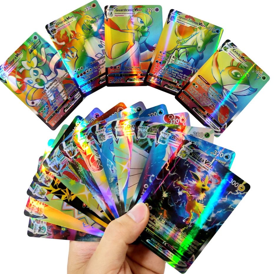 Bộ 100 Thẻ Bài Pokemon Phát Sáng