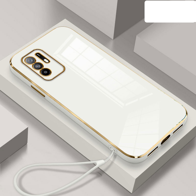 Ốp Điện Thoại Silicon Mềm Mạ Viền Kèm Dây Đeo Dành Cho iPhone 14 Pro Max 13 12 11 X XS XR 7 8 6 6S Plus SE2 SE3