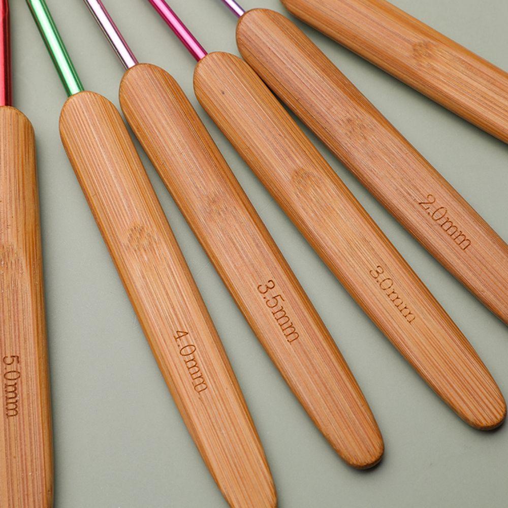 Set 9 Kim Đan Len Thủ Công Bằng Tre Kích Thước 2mm-6mm