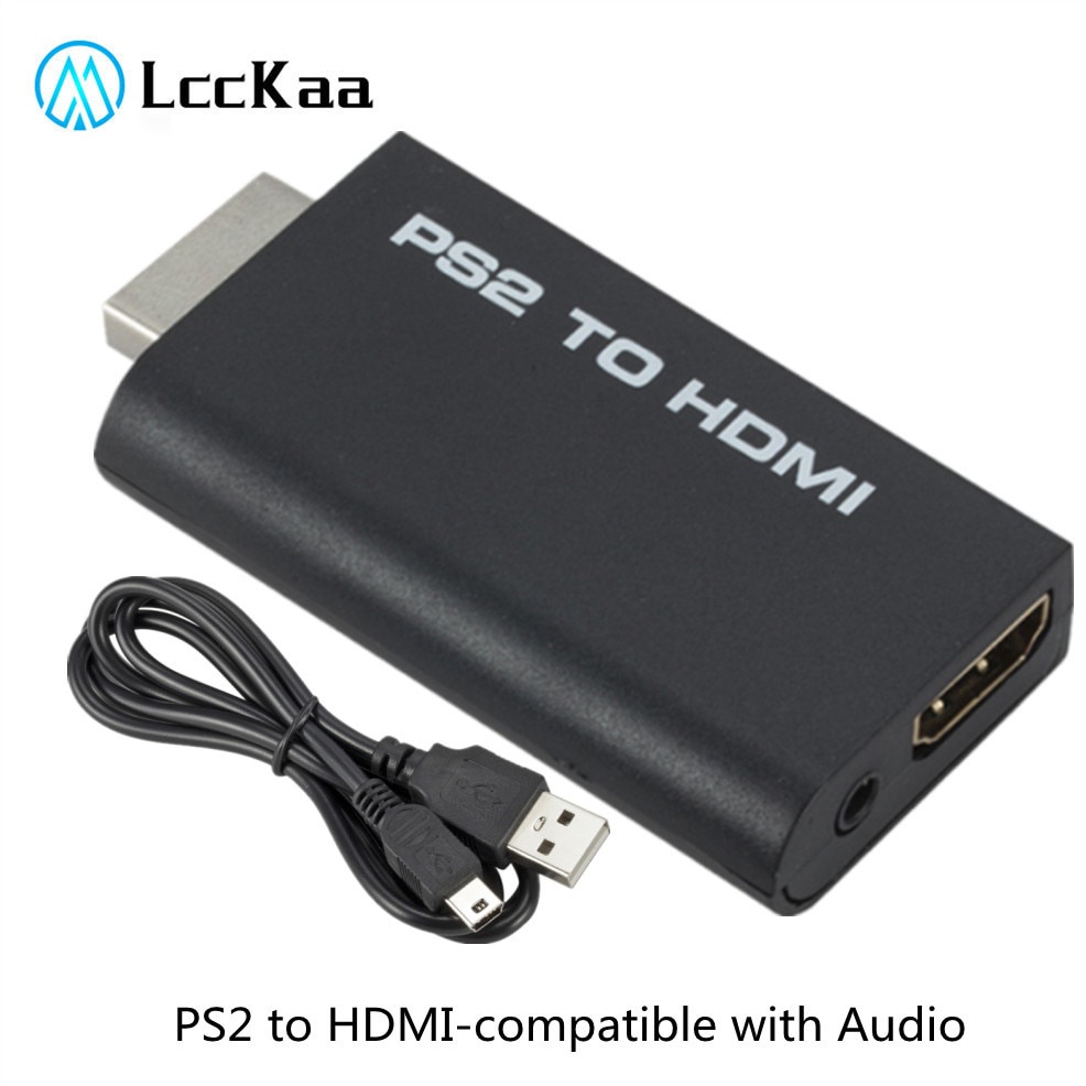 Đầu Chuyển Đổi Âm Thanh Video Lcckaaa 480i / 480p / 576i Với Đầu Ra 3.5mm Cho Ps2 Sang Hdmi-Compatible