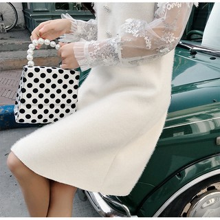 Đầm Len Ren cổ đức