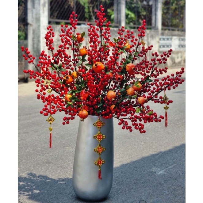 Chậu composite dáng bom cao 48cm