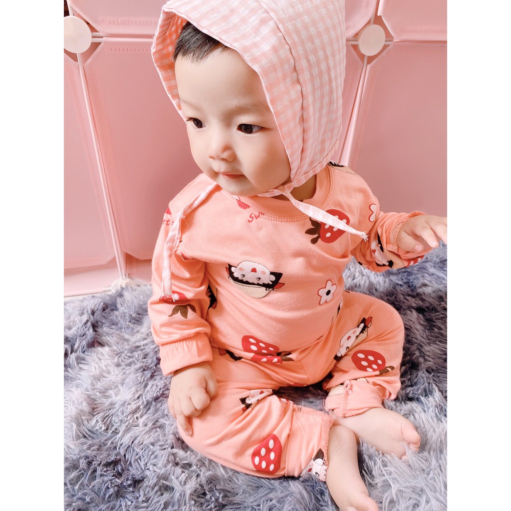 Sale !!! Bộ Dài In Toàn Thân Minky Mom Họa Tiết Maroko- Chó Snoopy  Cho Bé ( 7-19kg) (1275 )