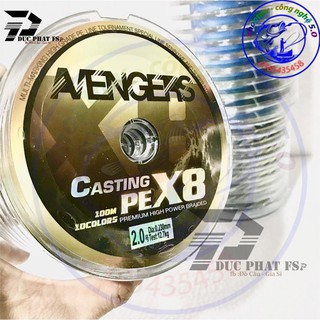 Dù siêu bền, dù lure x8 avengers xanh dương .!