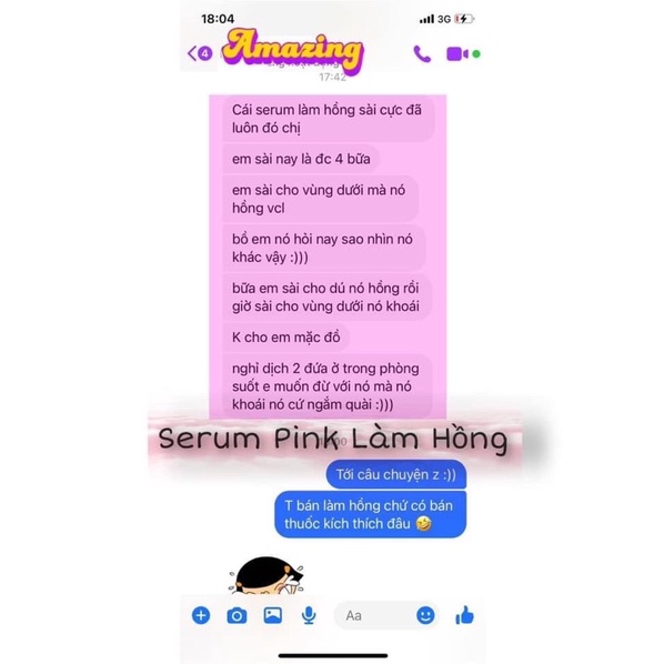 Serum Pink - -Tinh Chất Làm hồng 3in1