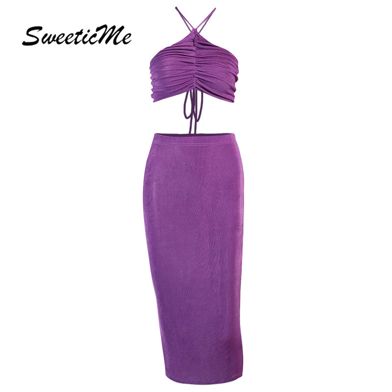 SweeticMe Women's 2021 New Sexy Hollow Strap Backless French Dress