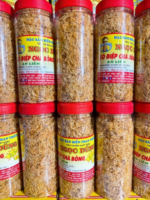 Sò Điệp Chà Bông ( ăn liền ) là món ăn ngon của Shop Đặc Sản Biển Phan Thiết NGỌC DŨNG; Hộp 200 gram. HSD 12 tháng