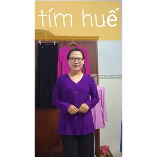 Bộ áo bà ba trơn kèm quần đen