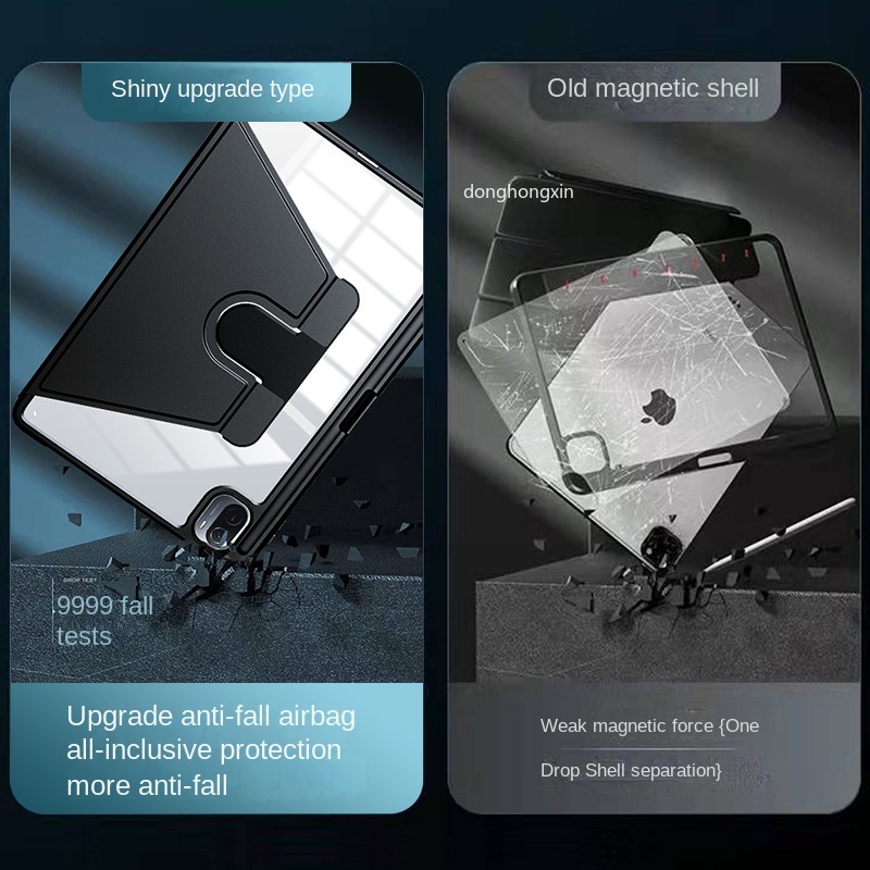 Ốp Máy Tính Bảng Bằng Acrylic Cứng Nắp Gập Từ Tính Có Giá Đỡ Cho Xiaomi MiPad 5 Pro 2021