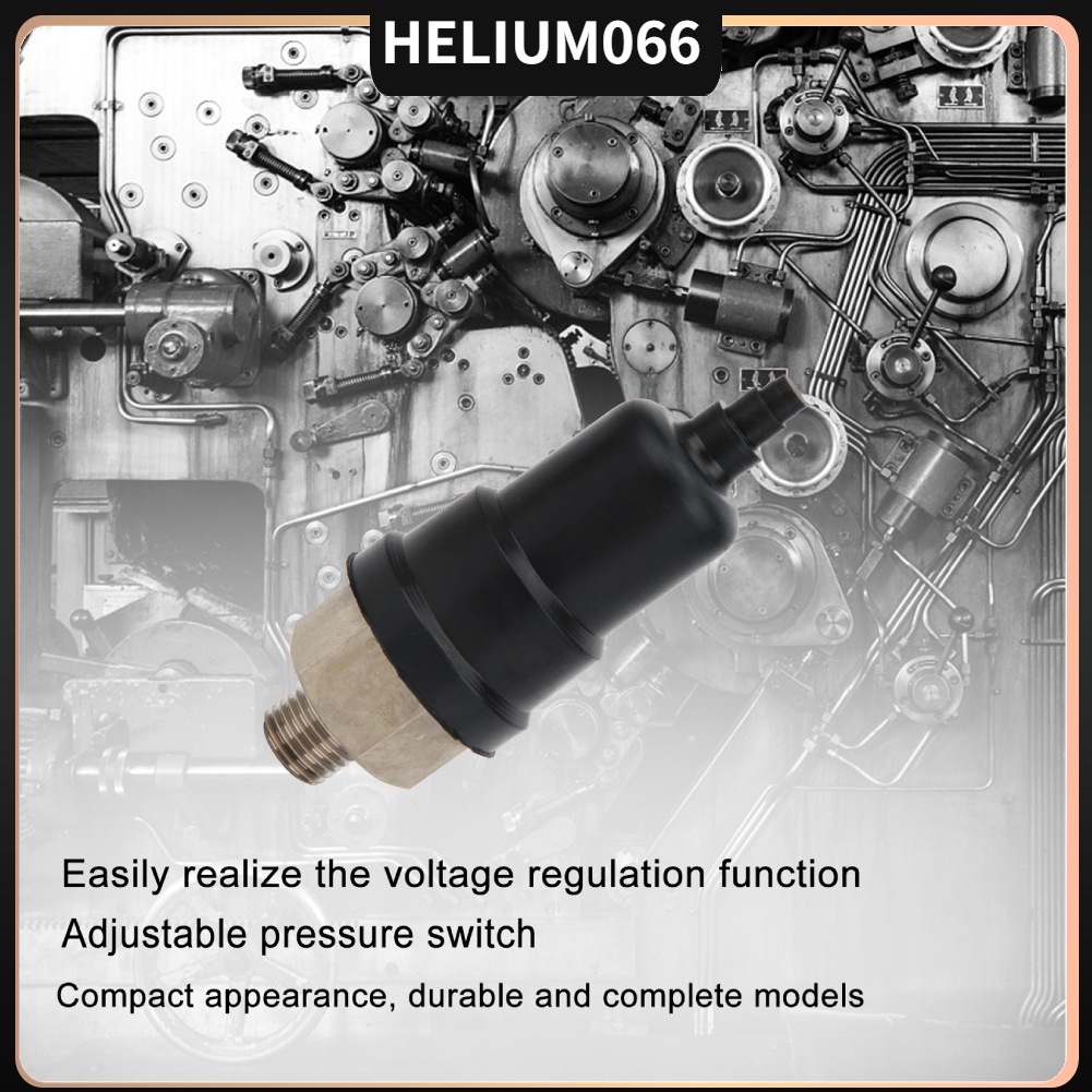 Công tắc áp suất có thể điều chỉnh Màng ngăn khí khiển tự động Dây ren ngoài 0 1 ~ 0Mpa Helium066
