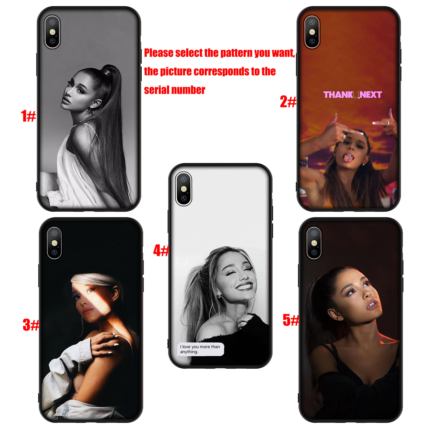 Ốp điện thoại silicon hình Ariana Grande cho Samsung Galaxy A9 A8 A7 A6 Plus J8 2018 + A21S A70 M20 A6+ A8+ 6Plus