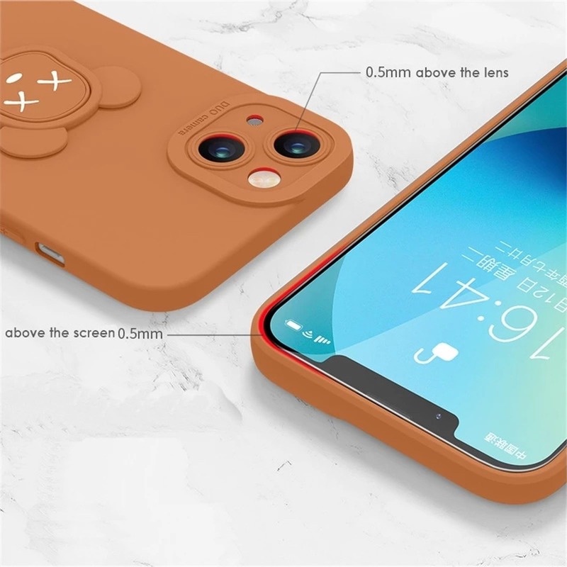 Ốp Điện Thoại Silicon Nhẫn Đỡ Cho VIVO Y02 Y77 Y16 Y35 Y22 Y22S V25 V25e Y02S V21e V21 4G Y11S Y12S Y20 Y20i Y21S Y33S Y21T Y33T