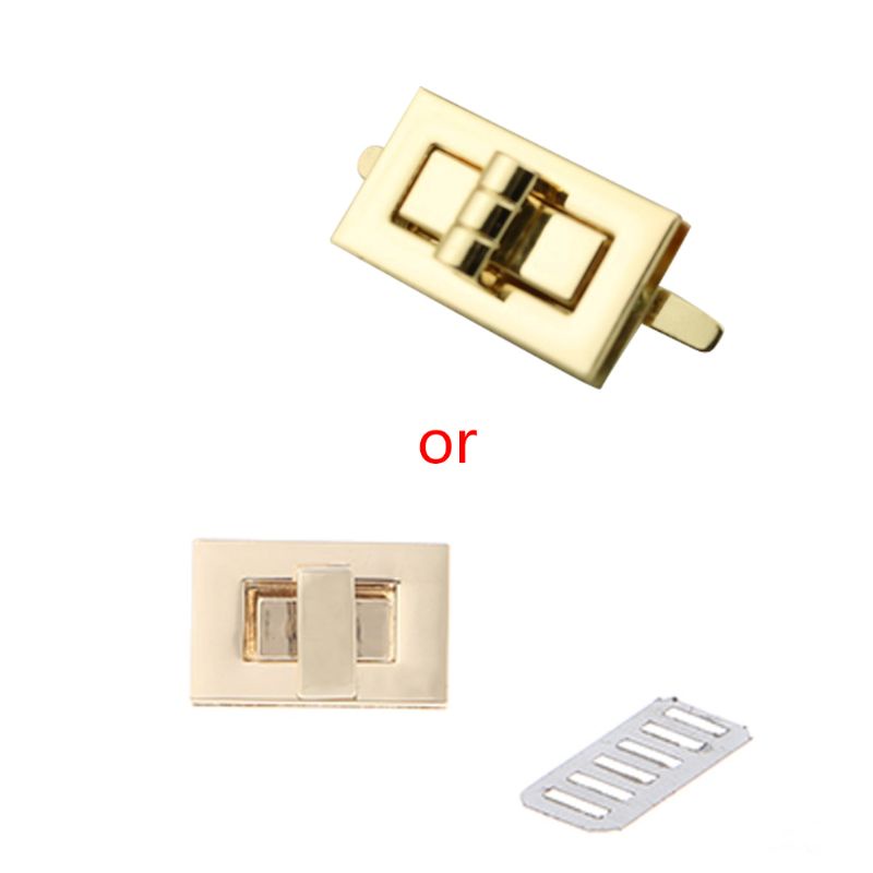 Khóa Kim Loại Hình Chữ Nhật Dạng Xoắn DIY Cho Túi Xách