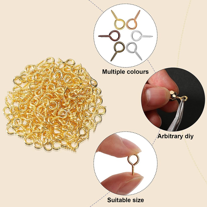 Phụ Kiện Móc Làm Trang Sức Hình Mắt Cừu 9 Chữ Cái