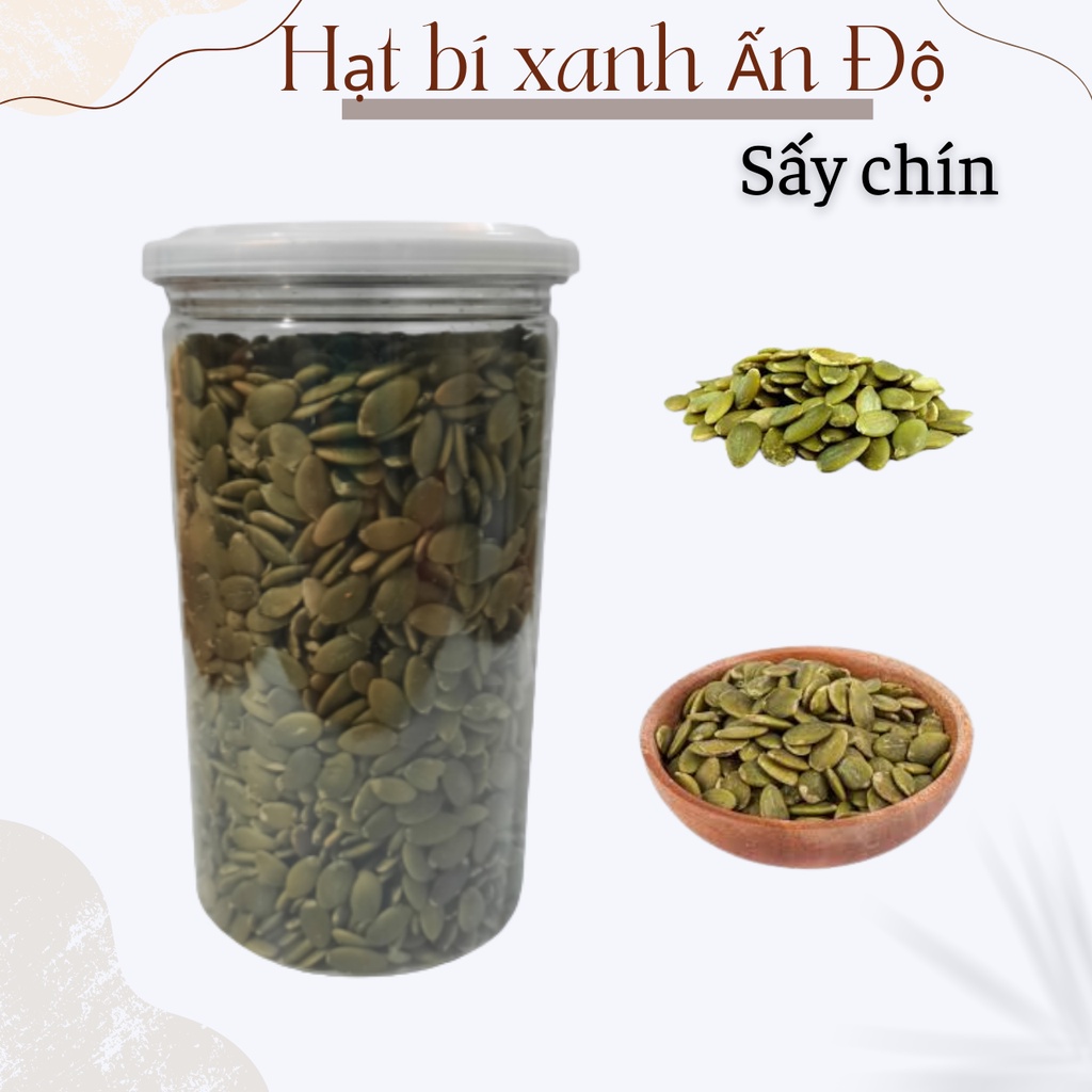 500g Hạt bí xanh Ấn Độ (sấy chín)