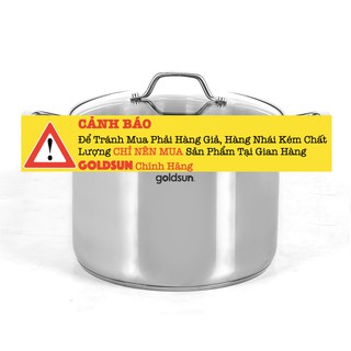 Nồi Luộc Gà Inox 3 Đáy Phi 28 Goldsun GH27-F28SG