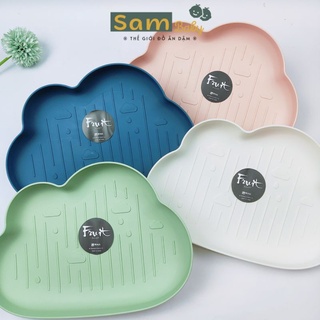 Khay hình mây lúa mạch đựng bát, bánh, trái cây SammBaby