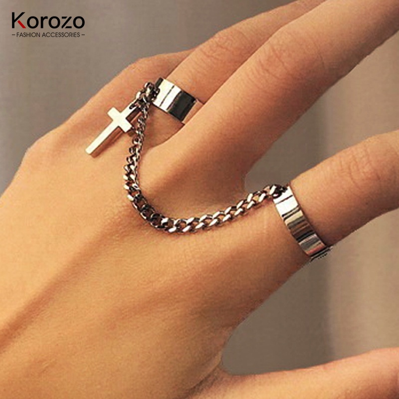 Korozo Tích Hợp Vòng Tròn Hợp Kim Phóng đại Hợp Kim Mở Ngón Tay Trỏ Phụ Nữ