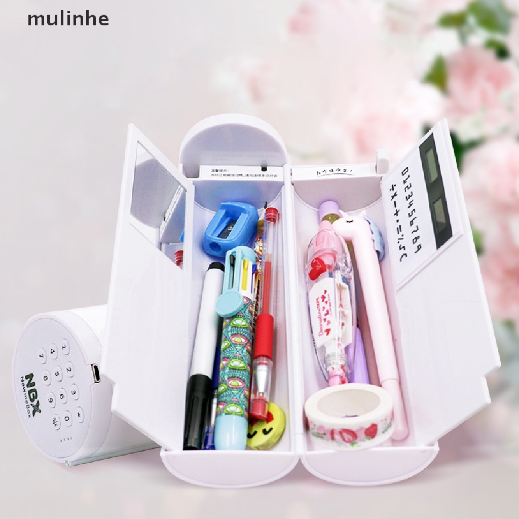 Hộp Văn Phòng Phẩm Thông Minh Đa Chức Năng Có Khóa Mật Khẩu