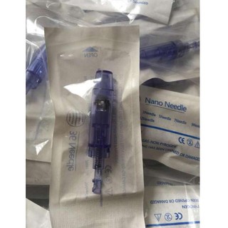 Đầu kim nano xanh lắp máy phi kim cấy tảo, cấy phấn  (10 chiếc)