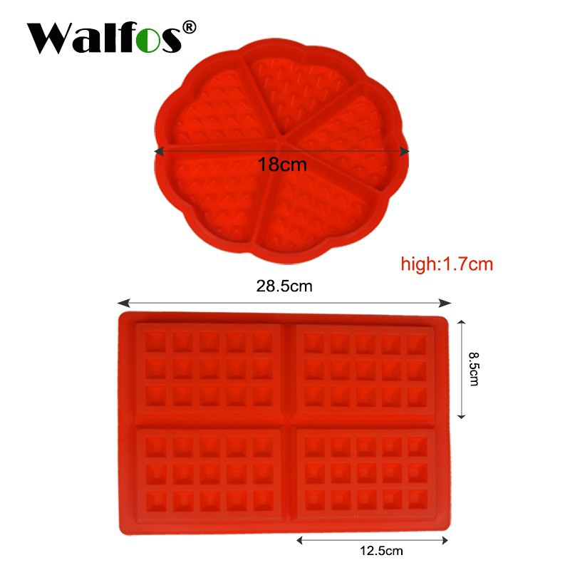 Khuôn làm bánh nướng bằng silicon Walfos Waffle