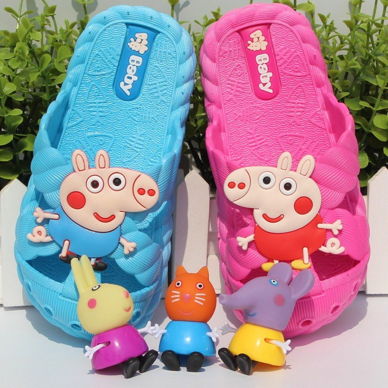 Dép nhiều màu hình heo Peppa xinh xắn cho bé từ 2-7 tuổi