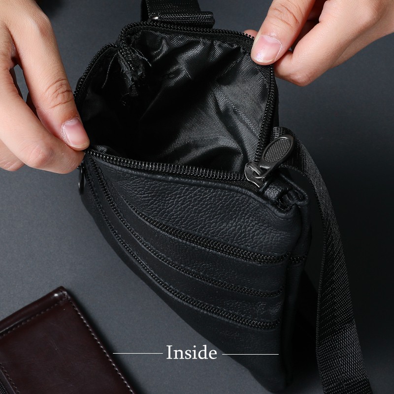 Túi đeo chéo nam bằng da bò sang trọng