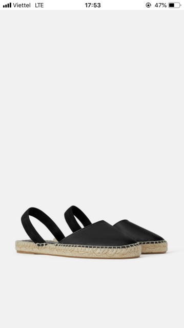 [ZARA AUTH] Giày đế cói Zara | BigBuy360 - bigbuy360.vn