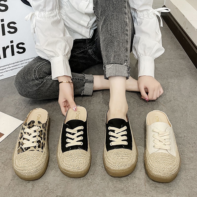 Giày Sục Vải Canvas Đế Mềm Thời Trang Mùa Hè Cho Nữ Size 35 -40 3 Kiểu