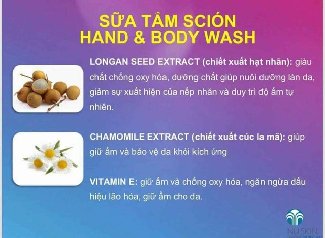Sữa tắm Scion Hand and Body Wash