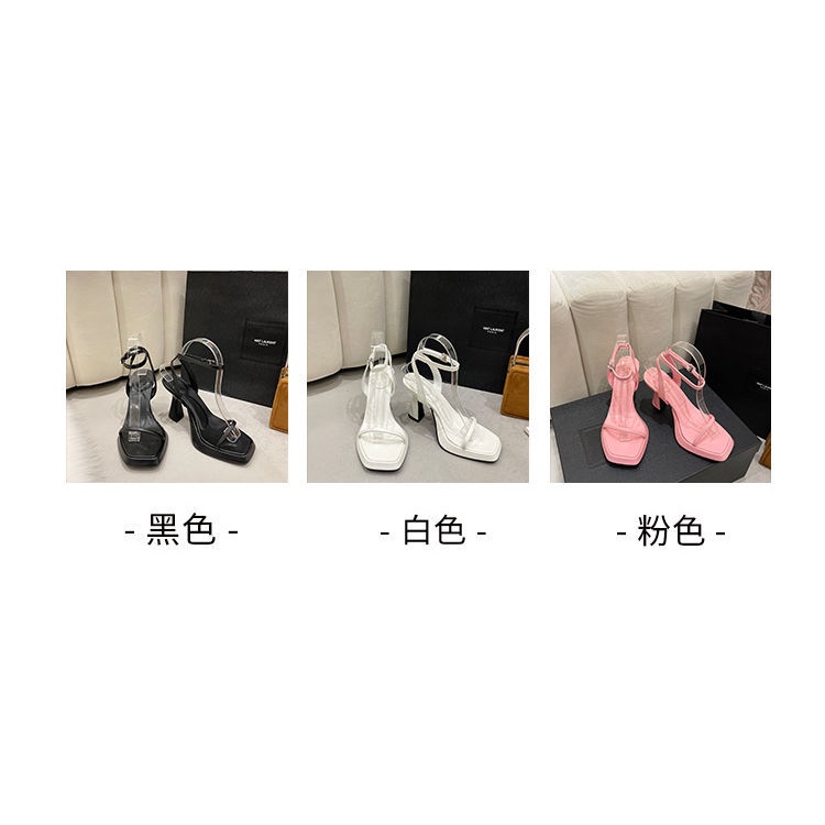 Giày Cao Gót Đế Dày Hở Ngón Chống Thấm Nước Thời Trang Xuân Hè Quyến Rũ 2022 Dành Cho Nữ