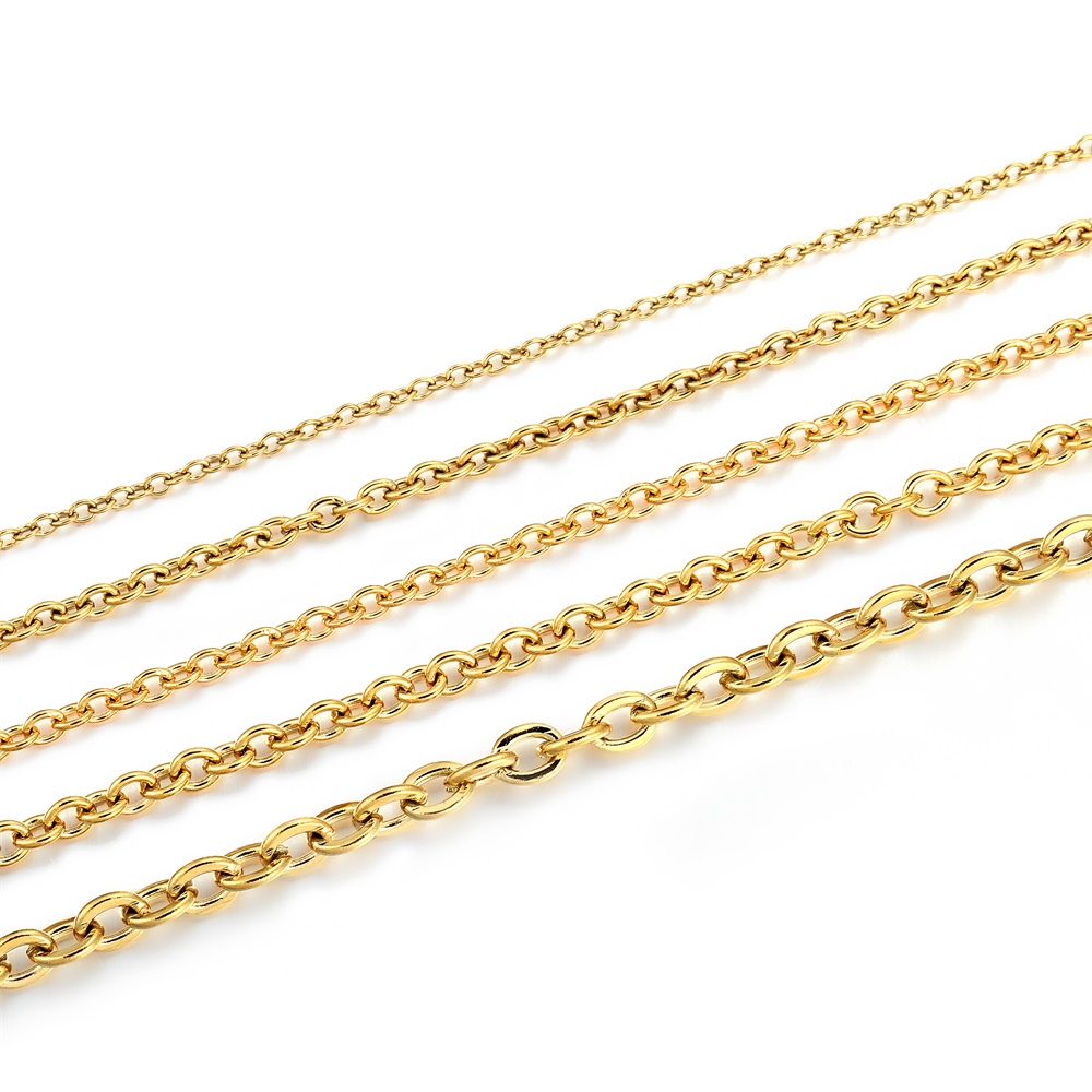 Chuỗi dây thép không gỉ ST.KUNKKA không phai màu dài 2m làm vòng tay/vòng cổ thủ công DIY