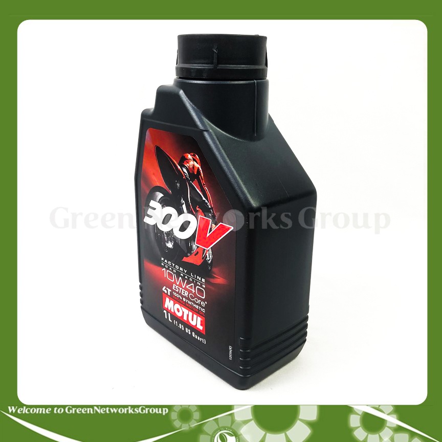 Dầu nhớt Motul 300V 10w40 1L (100% tổng hợp) SL MA tem 3 lớp Greennetworks