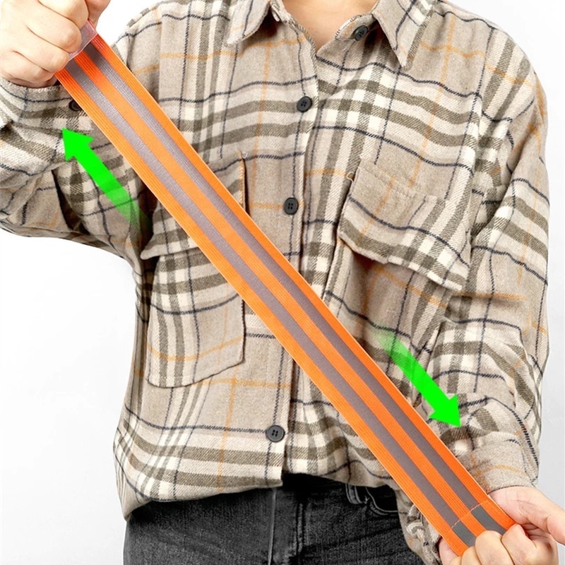 Băng Đeo Cánh Tay Phản Quang Co Giãn Điều Chỉnh Được Dành Cho Chạy Bộ Đạp Xe Ban Đêm