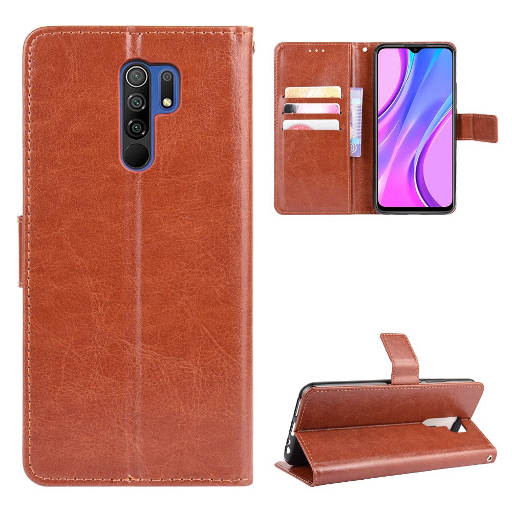Bao da điện thoại dạng ví tiền sang trọng cho XIAOMI REDMI 9
