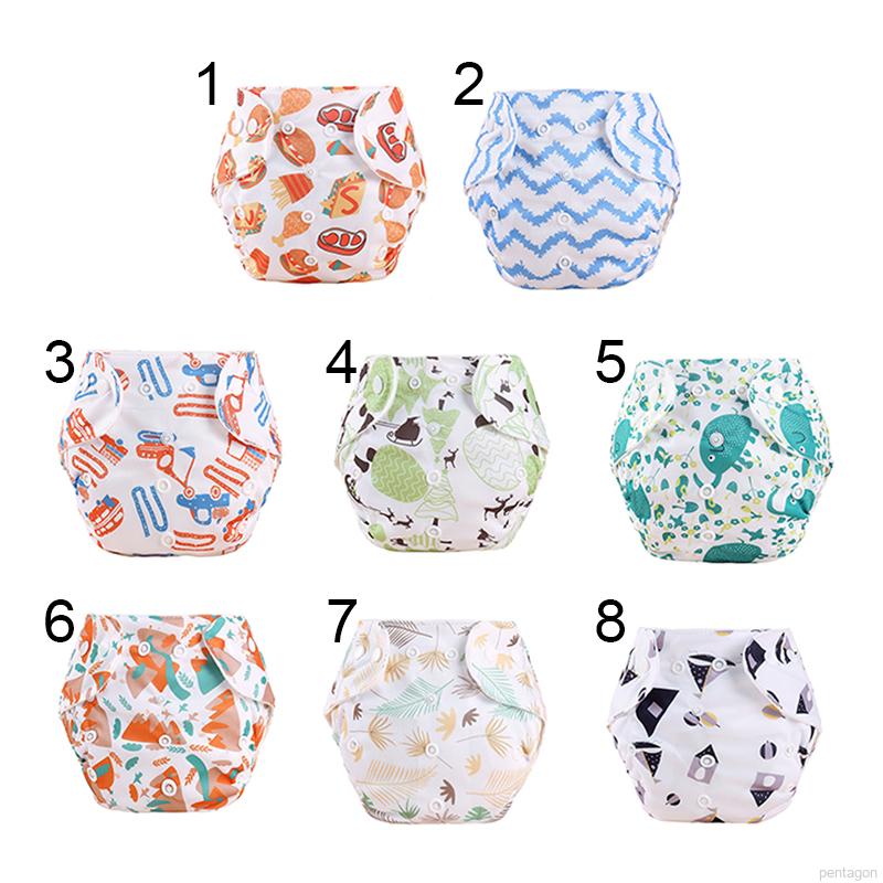Tã vải bốn mùa thiết kế nút bấm có thể điều chỉnh kích thước chống thấm nước chống tràn cho bé sơ sinh