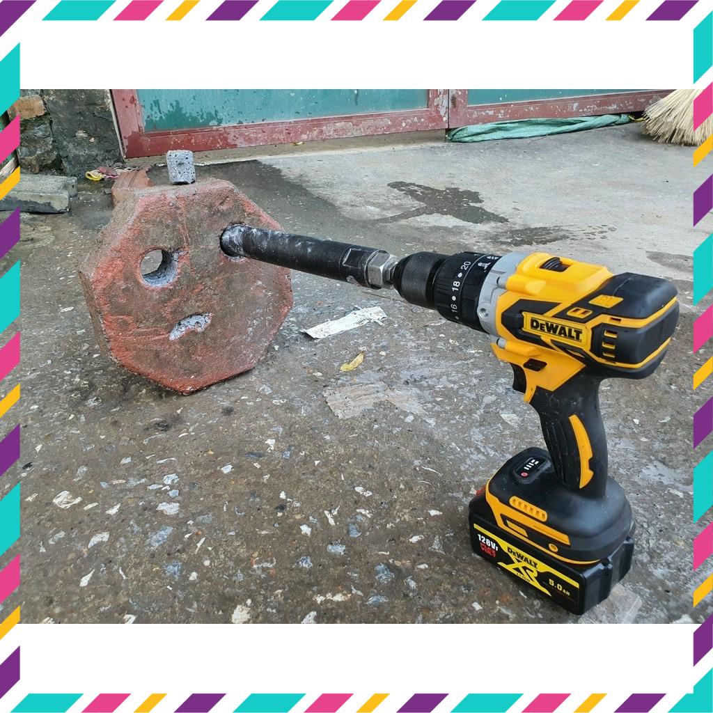Máy Khoan Pin DeWaLT 199V động cơ KHÔNG CHỔI THAN, tặng bộ mũi khoan cao cấp  . .