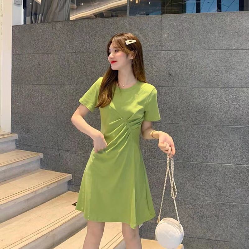 Đầm Nữ Ngắn Tay Dáng Chữ A Xinh Xắn