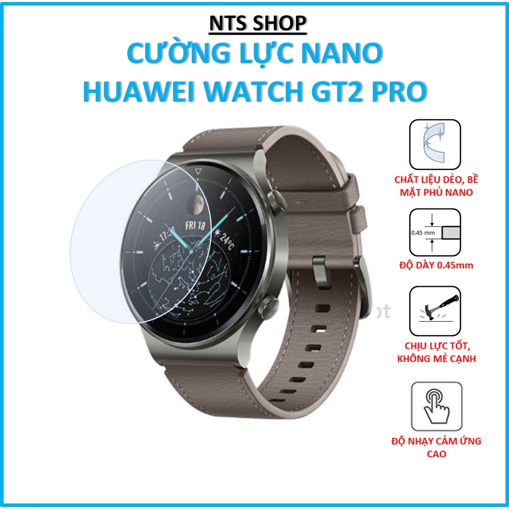 Dán cường lực dẻo bảo vệ màn hình Huawei Watch GT2 Pro