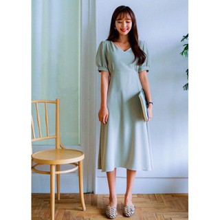 Đầm váy freesize mint form dài cổ V