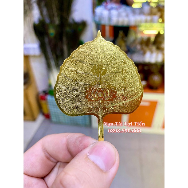 Lá Bồ Đề Quan Âm Bồ Tát Mạ Vàng May Mắn | BigBuy360 - bigbuy360.vn
