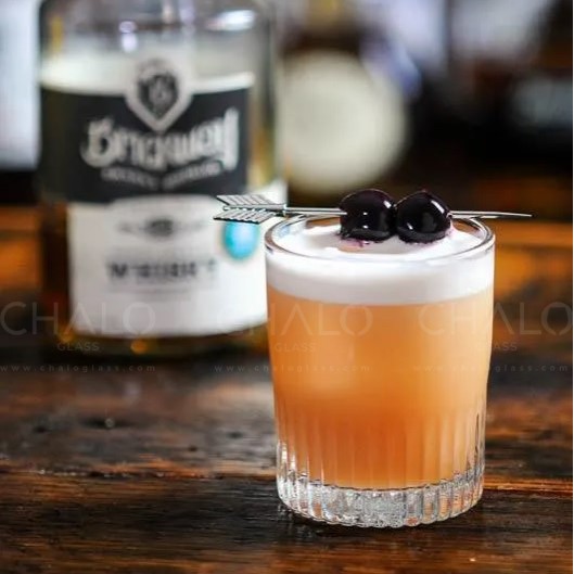 [Made in USA] Ly thủy tinh cường lực Libbey Duratuff Rocks  - 251ml - 15626