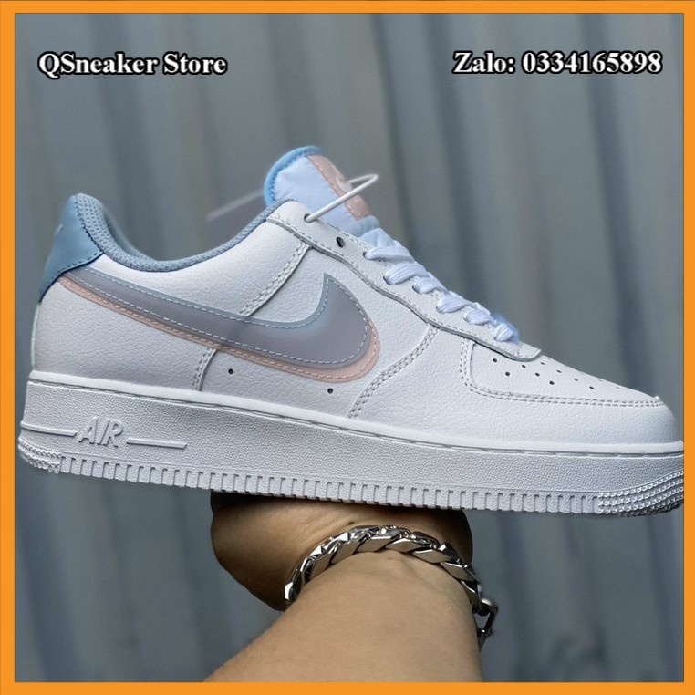 ✔️Giày Af1 Air Force 1 Armory Blue Pink 2 Swoosh Xanh Hồng Fullbox✔️